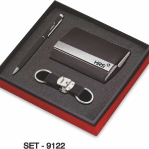 3 In 1 Pen+Visiting Card Holder+Keychain SET-9122
