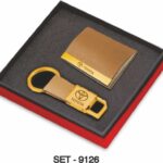 2 In 1 Visiting Card Holder+Keychain SET-9126