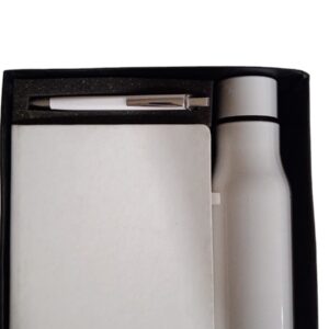 Treggen White 3 in 1 Gift set (Sipper bottle, pen , diary) EK374425