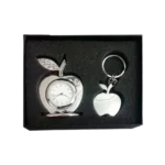 Desktop clock with keychain Gift Set GCZ 484