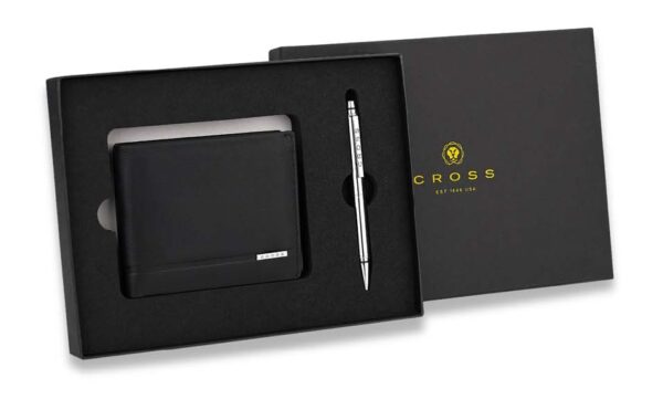 BI-FOLD WALLET WITH AGENDA PEN