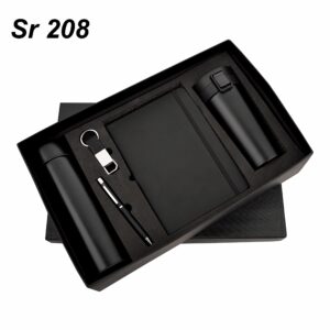 Bottle Mug 5 in 1 Gift Set Black GCSR 208