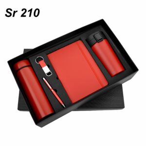 Bottle Mug 5 in 1 Gift Set Red GCSR 210