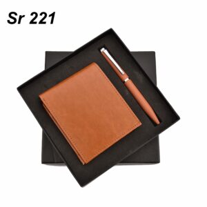2 in 1 Wallet Set Tan GCSR 221