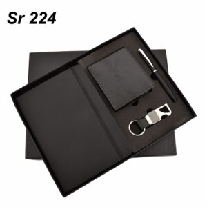4 in 1 Diary Wallet Set Black GCSR 224