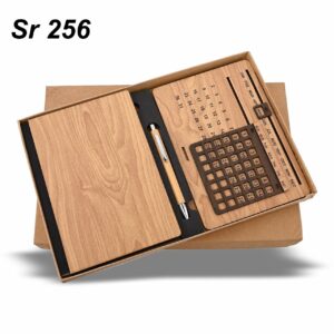 Wooden Diary, Pen &  Lifetime Calendar GCSR 256