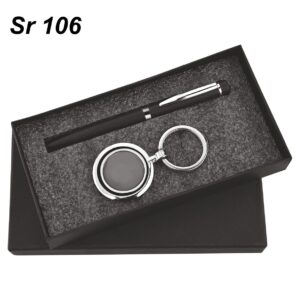 Welcome Kit Gift Set GCSR106 Moonstone Pen & Keychain