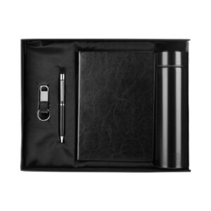 Impetus 4 in 1 Black Gift Set (Bottle, Pen, Keychain, Soft bound diary) EK37479