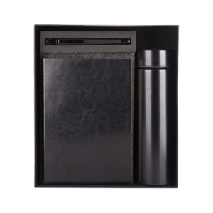 Impulse 3 in 1 Black Gift Set (Soft bound diary, Pen, Bottle) EK37377