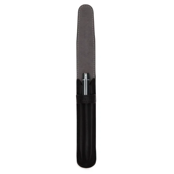 Sheaffer Gift Set Glossy Black 300 9312 Ballpoint Pen With Chrome Trim And Pen Pouch - Image 5