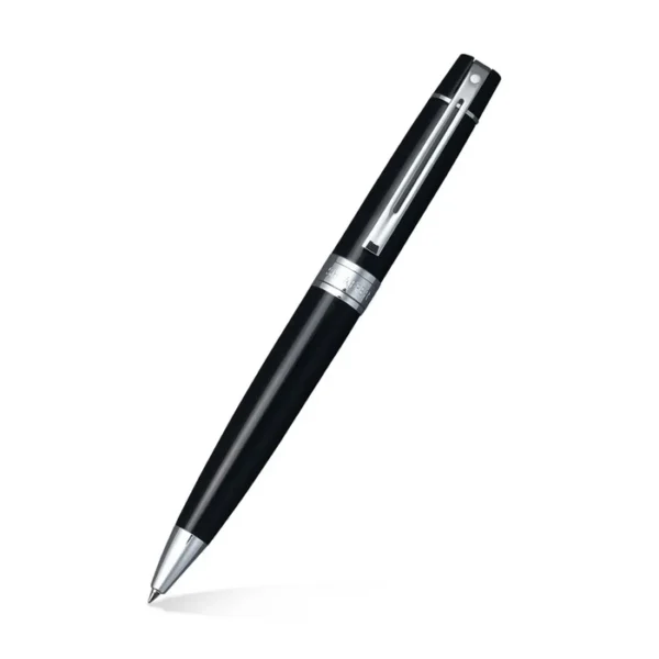Sheaffer Gift Set 300 Ballpoint Pen with Business Card Holder Glossy Black with Chrome Trims - Image 2