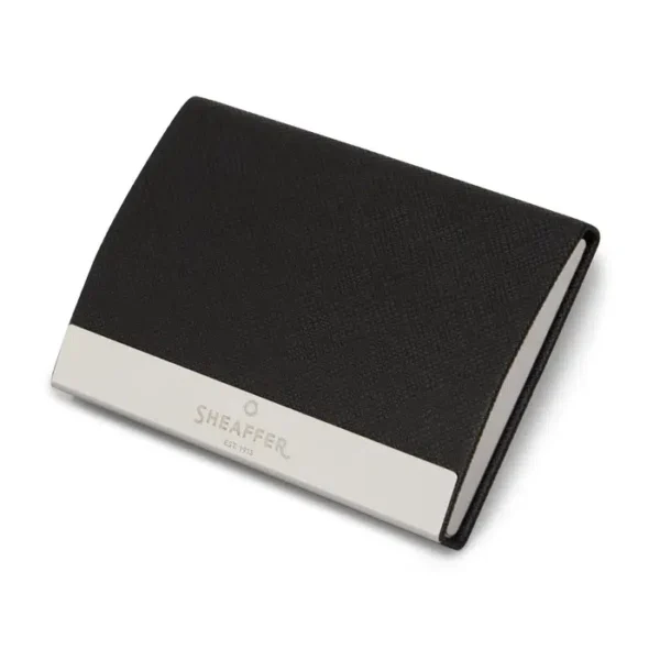 Sheaffer Gift Set 300 Ballpoint Pen with Business Card Holder Glossy Black with Chrome Trims - Image 5
