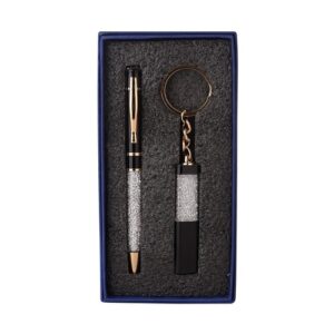 Shiny 2 in 1 Black & Silver Gift Set EK2834