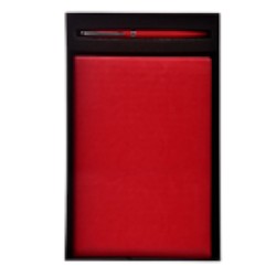 Sleek 2 in 1 Red Gift Set (Soft bound diary and Pen) EK2560