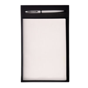Sleek 2 in 1 White Gift Set (Soft bound diary and Pen) EK2562
